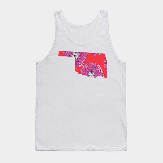 Pink Daises Oklahoma Tank Top by annmariestowe